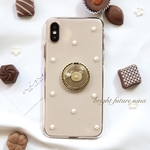新作♡iPhone12ケースシリーズなど♡ミルクショコラくまちゃん　バンカーリングケース