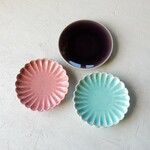 【福袋(B級品)プレート皿3点セット】ピンク.ブルー.パープル
