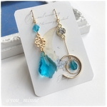 宇宙・蒼色世界/ピアス/ノンホールピアス