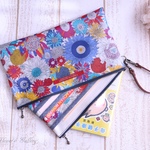 ☆Small Susanna Blue☆ラミネート仕分けポーチ