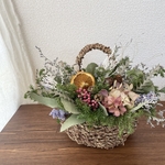 小さな森の実りBasket arrangement#1 mix color 