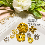 再販💓【つまみ細工】花芯お試しセット✨計約80個　花座　座金　