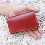 ルガトショルダーのキーケース♡本革　革の宝石ルガト　スマートキー　リモコンキー　ファスナー　レザー　赤　青　紺　ワイン　還暦祝い