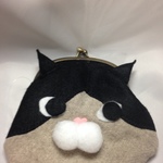 はちわれちゃんにゃんこがまぐち