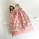 ♡ 北欧　🌼ちいさなお花🌼 Pink× Pink　かわいいお着替え入れ♡