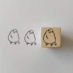 シロ文鳥 ＊消しゴムはんこ＊
