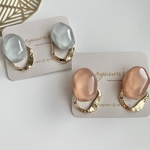 ナチュラルトーンガラス　ピアス/イヤリング