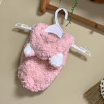 《犬服》着ぐるみシリーズ　　モコモコ＊ピンクくまニット
