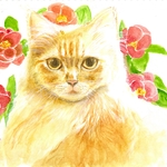 ペットの似顔絵。オーダーイラスト