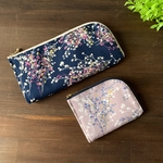 【SALE】#20★L字ファスナー財布◇かすみ草ブーケ
