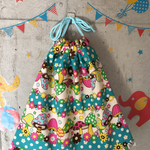 きのこ☆巾着袋☆ブルー