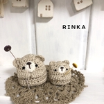 ちょこんとクマちゃん　ベージュ(左側)