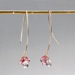 14kgf-pink chilly tears curve ピアス