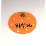 お名前ワッペン■みかん■蜜柑■刺繍アップリケ