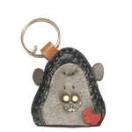 りんご好きゴリラ　キーホルダー　レザー　ハンドメイド