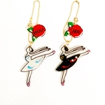 NEW＊白鳥の湖＊バレリーナ＊アクセサリー＊名入れ＊バレエ＊キーホルダー＊バッグチャーム＊プリンセス＊プラ板ぷっくり