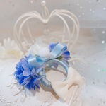 うさぎ♡花冠☆ブルー・ホワイトベルエマム☆