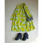 イエローフラワー　ワンピース　