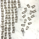 sale💖【10個】silver color / デザインチェーンコネクター/トレンド #0040