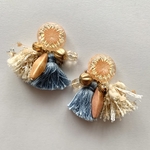 パレードタッセルピアス【オレンジシャーベット】