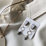 コッパーオパール×ブルー　ピアス／イヤリング