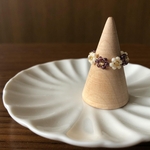 結び目がないビーズリング