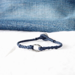 Dark Navy Bracelet（Pewter Ring）
