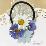 本物のお花 ヘアゴム