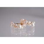 【再販】淡水パールデザインピアス/イヤリング・樹脂フープピアス
