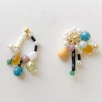 “焦点” burst open earring