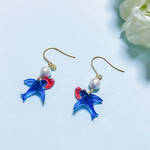 幸せを運ぶ青い鳥ピアス/イヤリング
