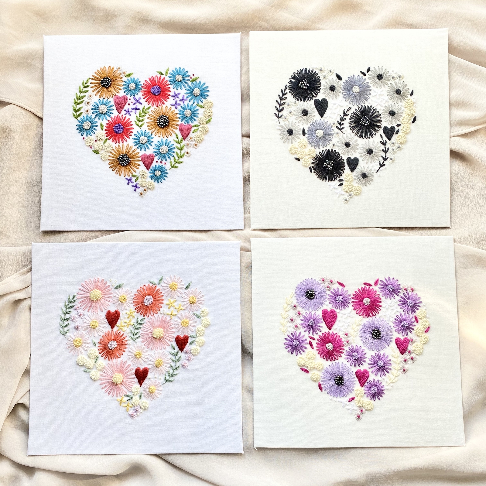 刺繍 ハート 紫苑 shion - lopi-le'a (ロピレア)糸-幸福 | minne