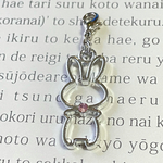 🐰キラキラうさぎマスクチャームピンク🐰