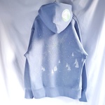 手描き  蓄光 snow stars treeパーカー  men's