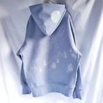 手描き  蓄光 snow stars treeパーカー  men's