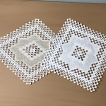 『noblehum***さま』オーダー品　　ハーダンガー 刺繍のドイリー2種