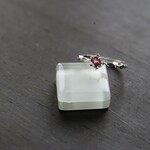 カラーチェンジガーネット　プリンセスリング　SILVER925