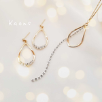 ロングネックレス ピアス イヤリング セット　ドロップ　フープ　クリスタル　ネックレス　ピアス　イヤリング🍀　シンプル ネックレス🍀　ラリエットネックレス🍀　