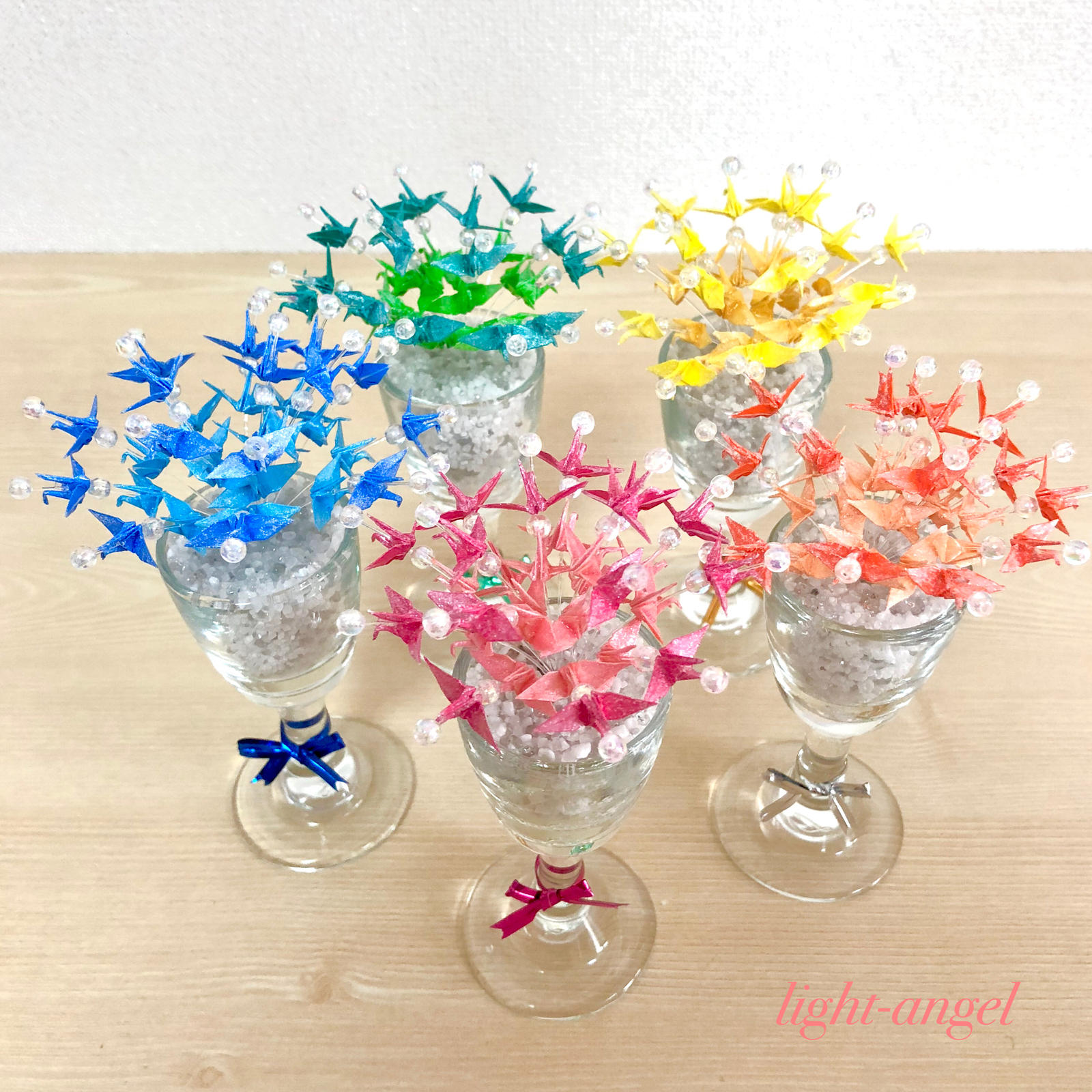 カラフル5点セット✨幸運の折り鶴フラワー✨】 - LIGHT-ANGEL'S