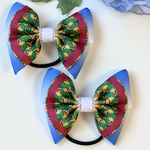 No.6 和柄🎀キッズリボン　義勇　鬼　富岡　滅　ヘアゴム　刃