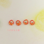 ダルマさんピアス