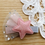 ☆流れ星のヘアクリップ　女の子　滑り止め付