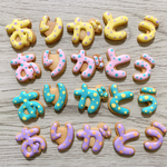 ドット柄のありがとうクッキー