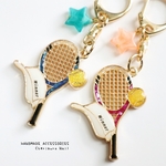 【再販】お名前入りテニスキーホルダー🎾【オーダー作成】