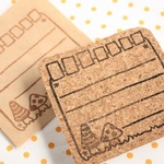 【送料無料】きのこの郵便枠はんこ