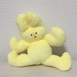 ムキムキウサギさん【イエロー】ぬいぐるみ③