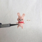 YK✽G　ミニミニうさぎさん ピンクオレンジ（ジョイントなし）