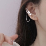 butterfly ear caff pierce〜シルバーバタフライイヤーカフ