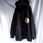 手描き　 天満月パーカー　men's