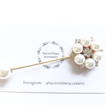 SweetPearl＊ブローチピン ストールピン ブローチ 上品 オフィス ビジュー